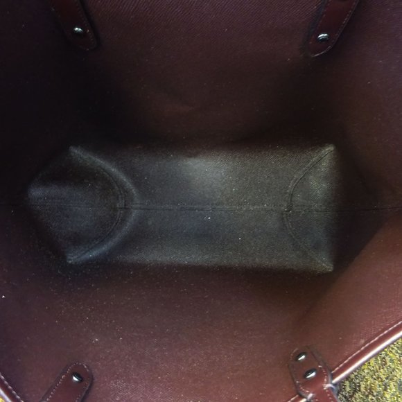 Coach City Reversible Tiger Print Dark Red Tote - Picture 3 of 4